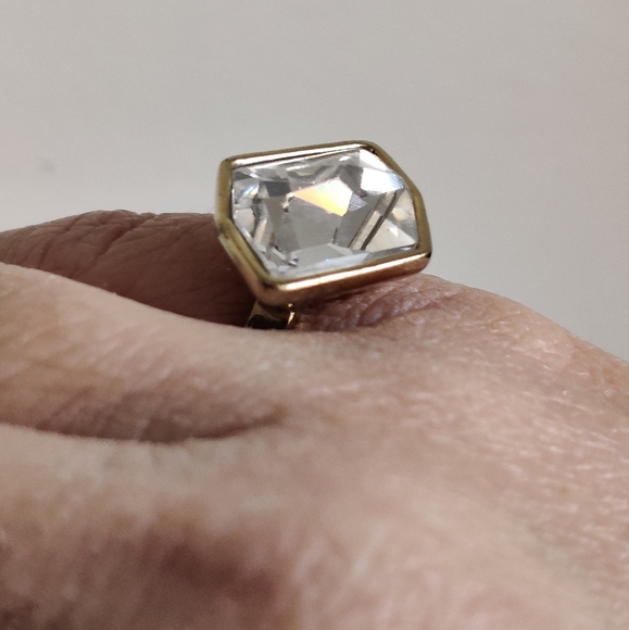 Dyrberg Kern Asymmetric Crystal Statement Ring - Picture 3 of 16